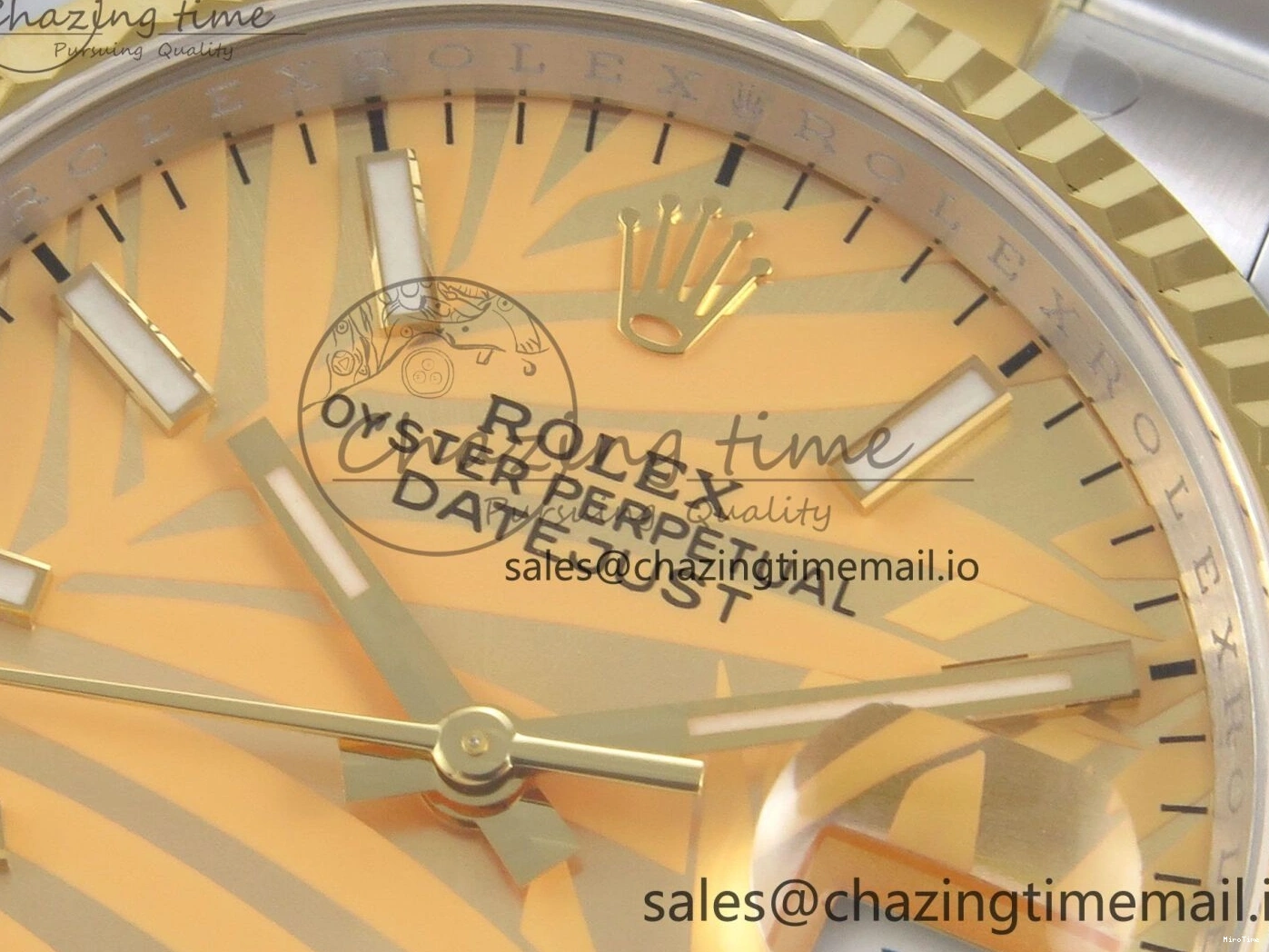 MiroTime 0510 Unisex DateJust 36 SS YG ARF 1:1 Best Edition 904L Steel YG Leaf Dial on Oyster Bracelet SH 92